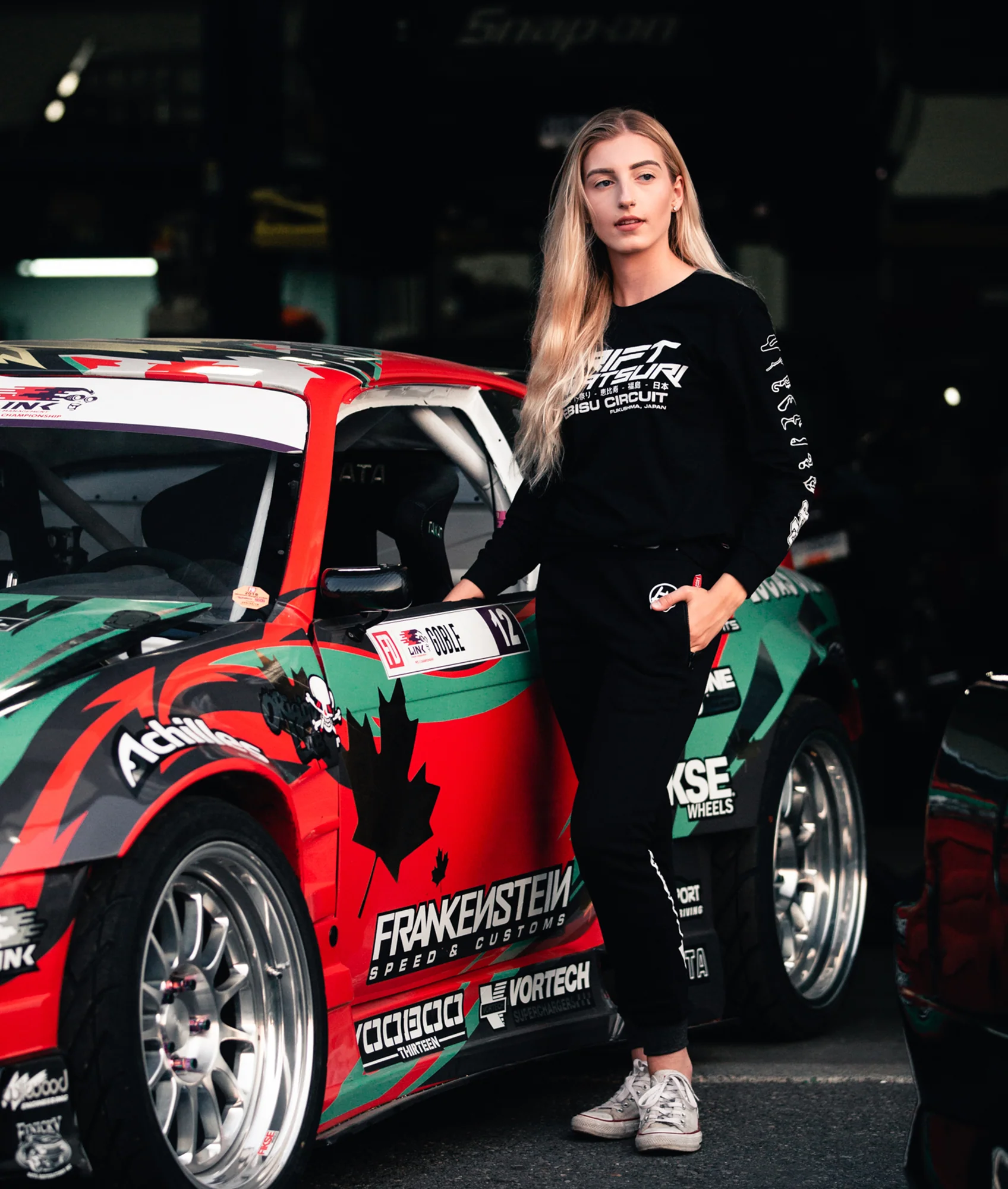 Drift Matsuri Track Tee - Black - Image 2