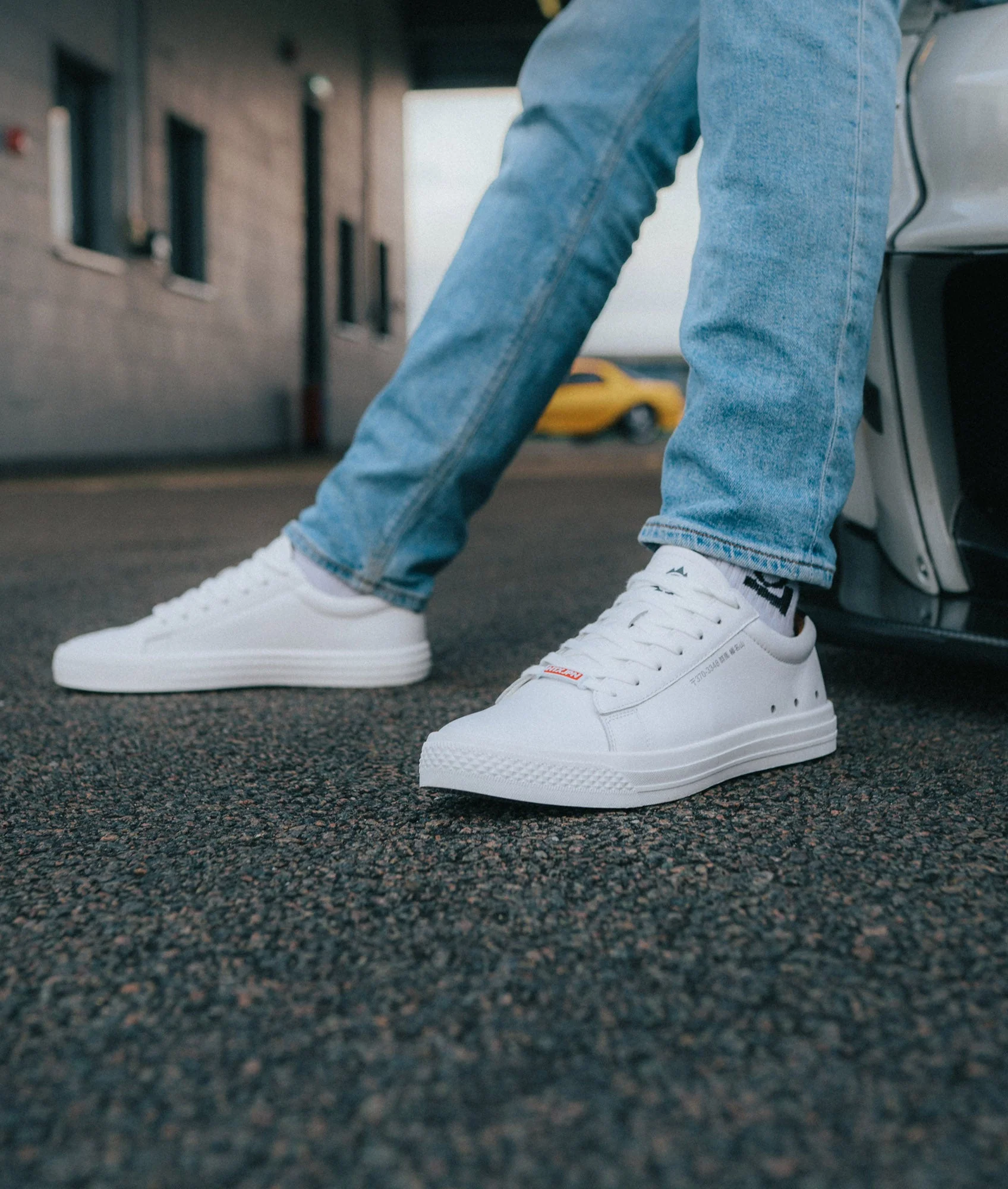 HTXJPN Gunma White Sneakers - Image 6