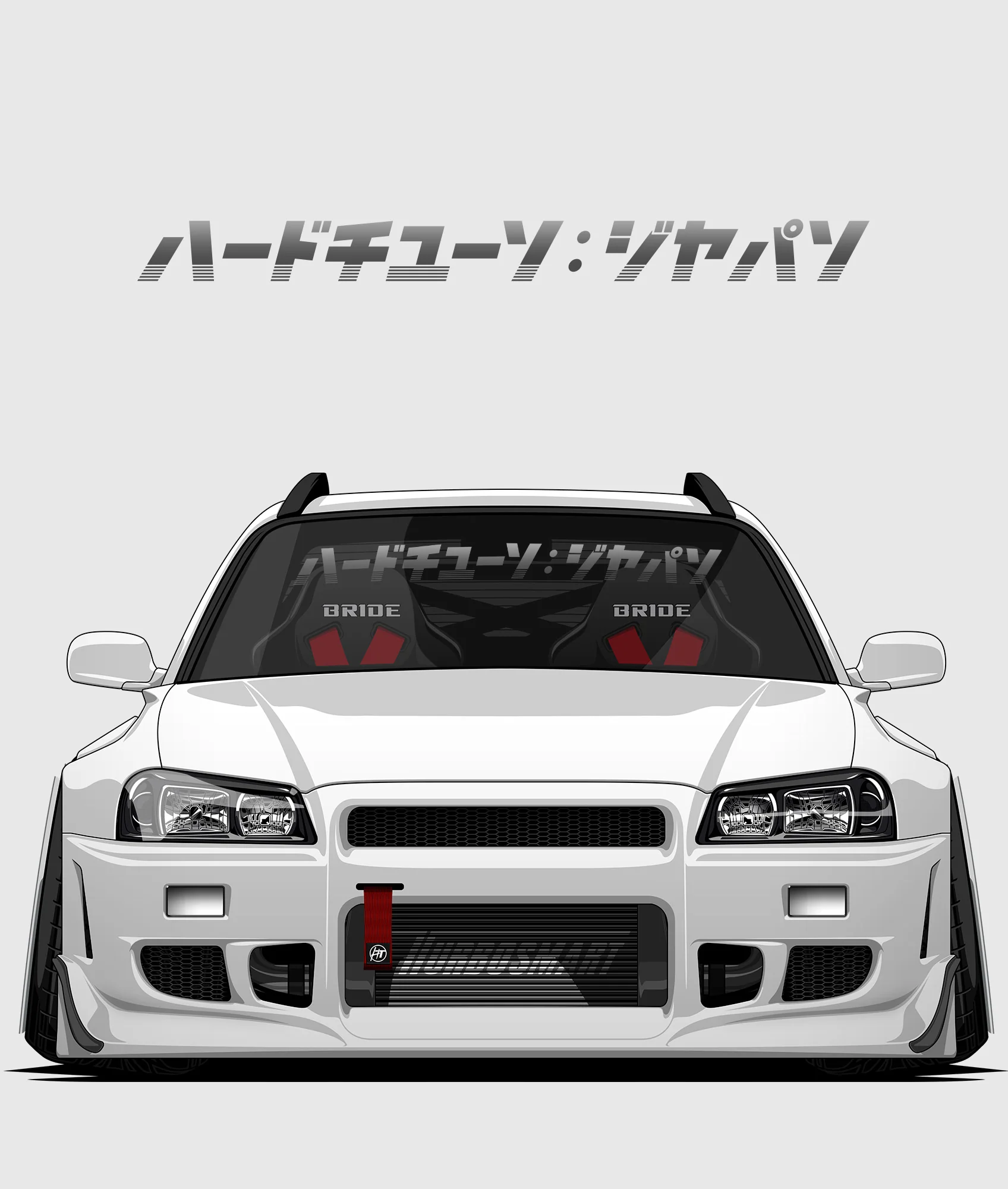 Hardtuned Kanji Window Banner - Stripes - Image 3