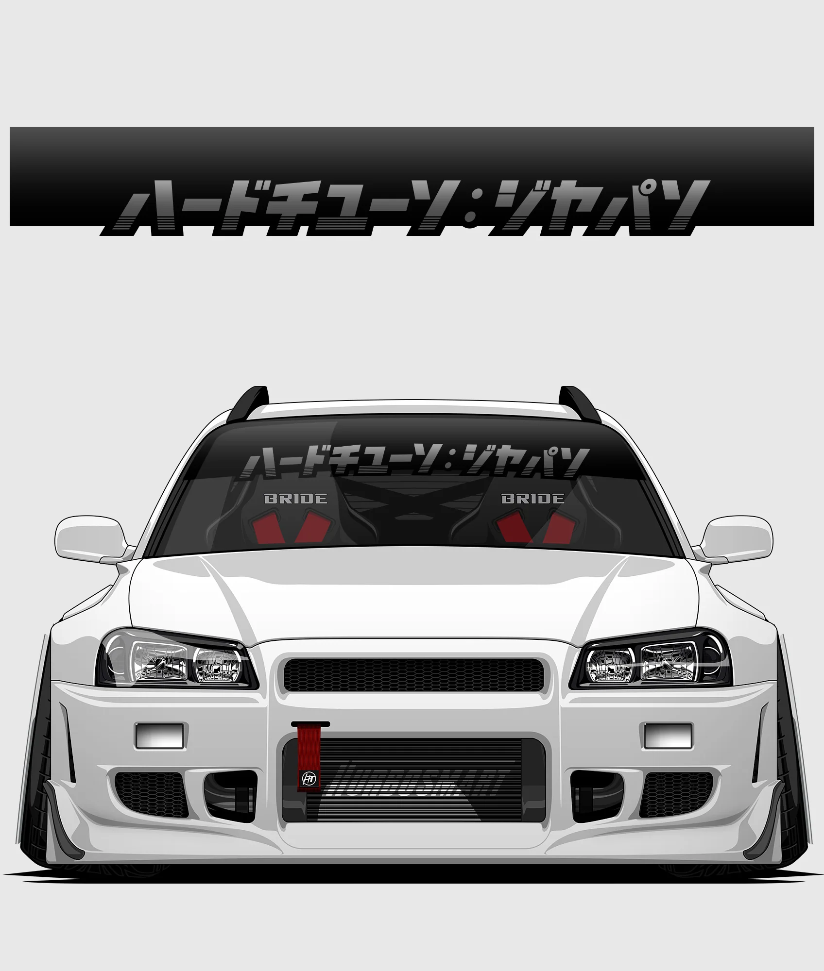Hardtuned Kanji Window Banner - Stripes - Image 4